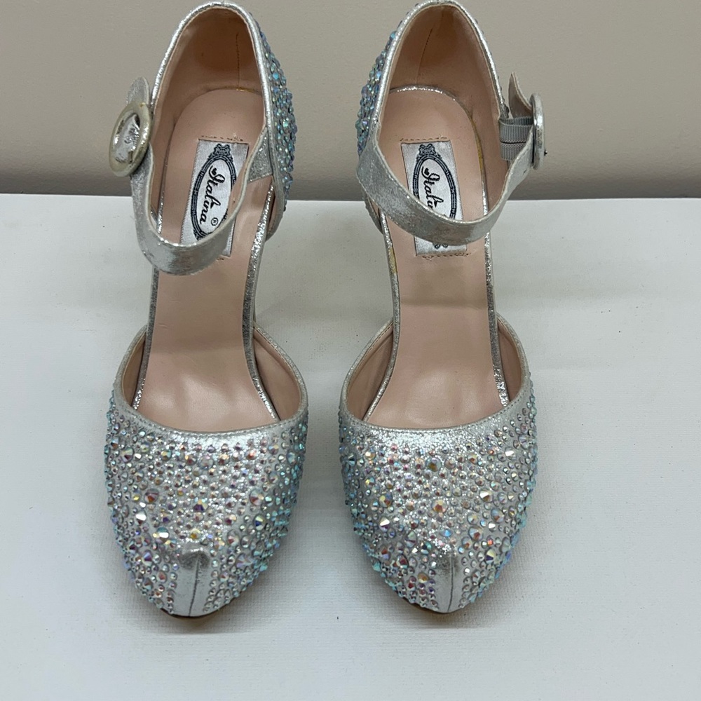 Champagne Rhinestone High Heels